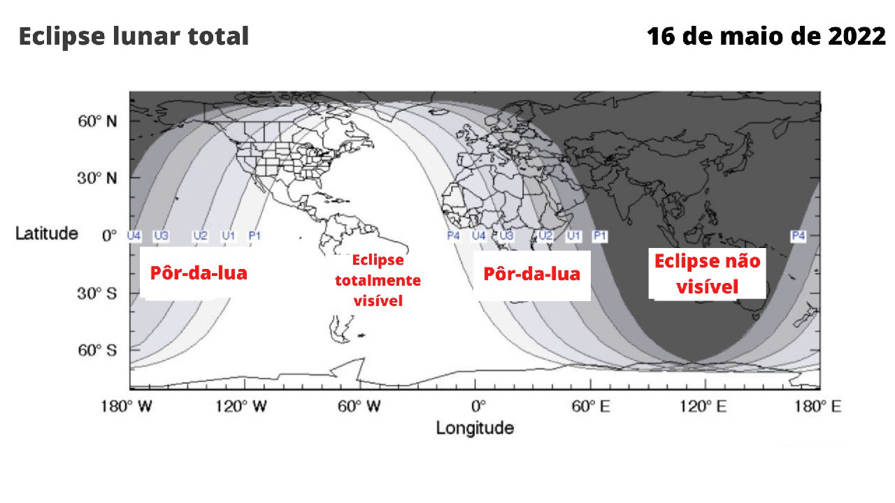 Eclipse lunar total 16 maio de 2022